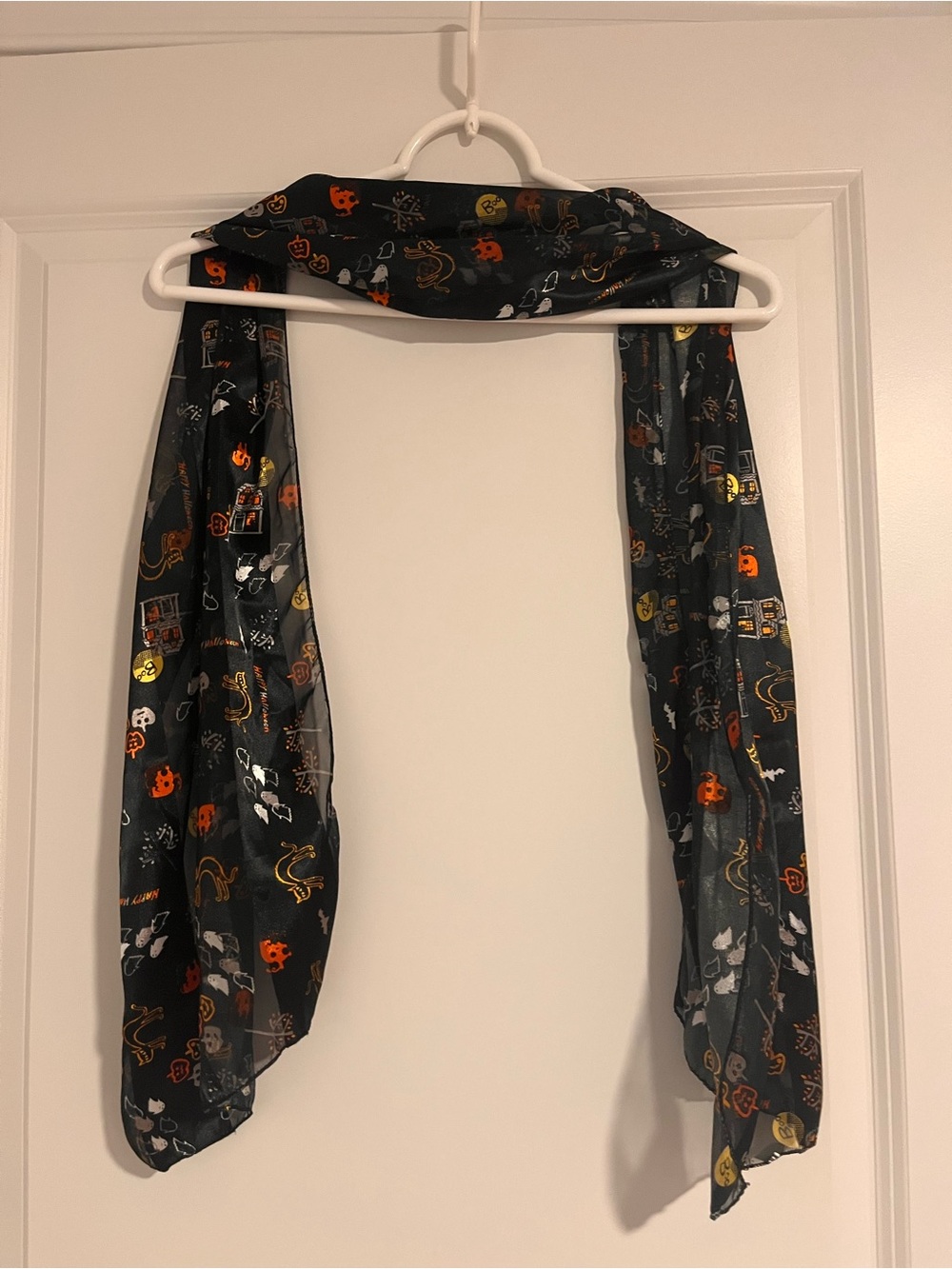 Ladies Dressy Halloween Themed Scarf